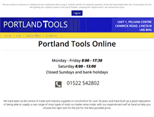 Tablet Screenshot of portlandtools.co.uk